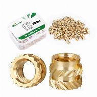 M2.5×4mm Gewindeeinsätze Messing Heat Insert 100Stk